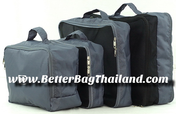 โรงงานผลิตกระเป๋าจัดระเบียบเซ็ทเดินทาง รับจ้างทำเซ็ทจัดกระเป๋าเดินทาง รับจ้างผลิตเซ็ทกระเป๋า travelling bag in bag